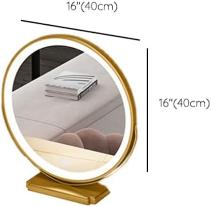 LITFAD Modern Solid Wood Makeup Vanity Desk Lighted Mirror Makeup Vanity Set Nordic Dressing Table with Drawers - Makeup Vanity & Mirror White 31.5" L x 16" W x 30" H