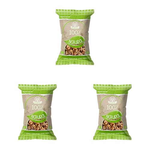 EL NOGAL Frutos Secos Nuez Grano Bolsa (Paquete de 3)