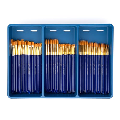 Royal Brush Gold Taklon Paint Brush Bundle (120)
