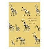 2026年 手帳 9月始まり A5 月間ブロック見開き アニマルパレード【キリン】 DN-2602