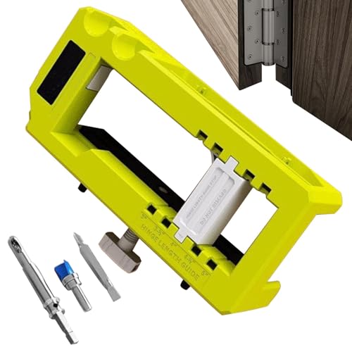 Gabarit de charnière de porte avec kit d'installation complet pour loquet de maison - 8