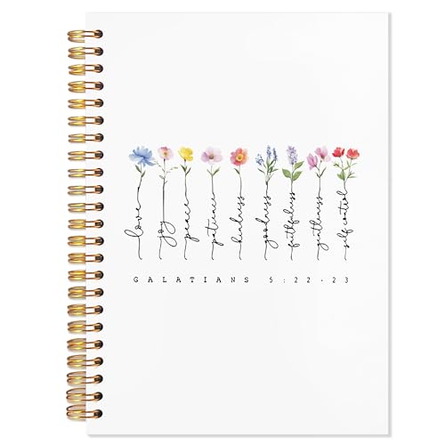 Carnet ligné universitaire pour femme avec reliure spirale et pages de journal d'étude 552
