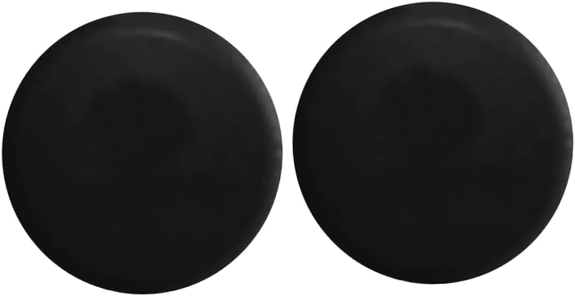 OUNONA 2pcs Spare Tire Cover and Uv Resistant Camper Wheel Covers for Rv and Trailer Durable PVC with Elastic Back for Easy Installation