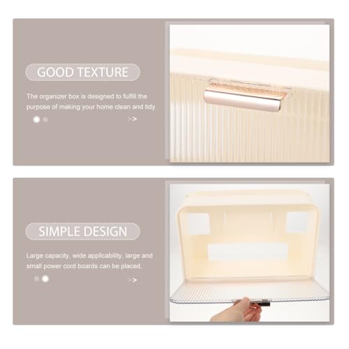 Caja de almacenamiento para router de montaje en pared, organizador de cables decorativo miniatura 3