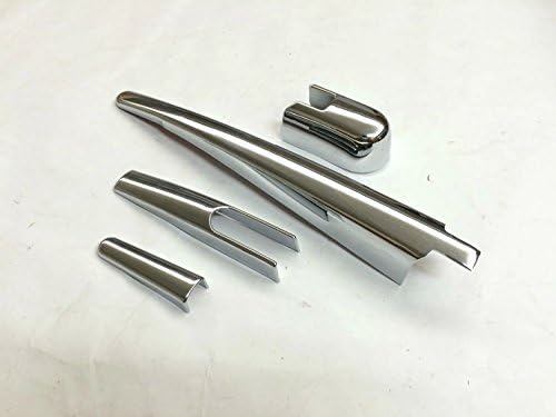 1 Set of 4 PCS ABS Plating Car Rear Trunk Window Windshield Wiper Cover Trim Replacement for 2016 Mitsubishi Outlander