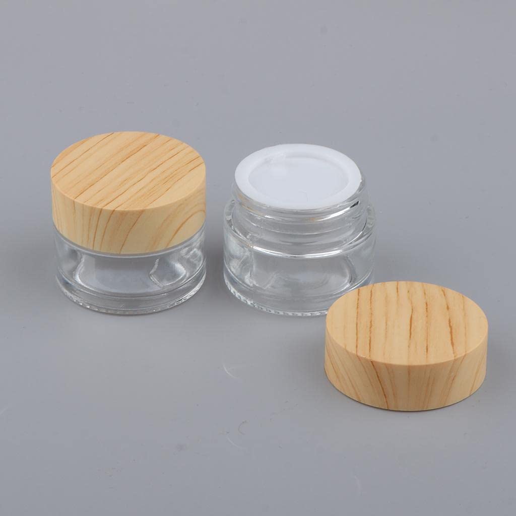 Los 2 PC Makeup Pot Empty Cosmetic Jar Lotion Cream Gel container clear 15g Los 2 PC Makeup Pot Empty Cosmetic Jar Lotion Cream Gel container clear 15g