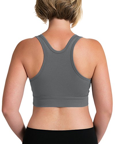 Image of Kindred Bravely French Terry Racerback Nursing Sleep Bra for Maternity /Breastfeeding (Large, Grey)