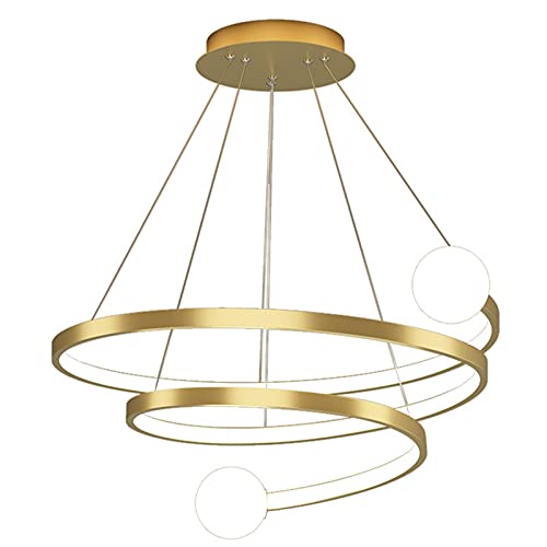 Plafonnier LED et lampe suspendue variable avec télécommande de salon moderne