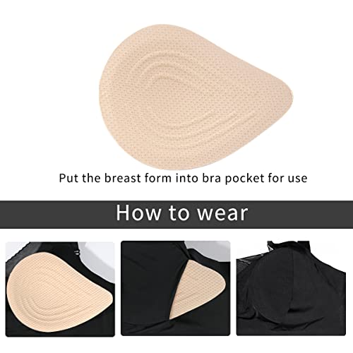Image of Seamless Post-Surgery Bra for Women, Pocket Mastectomy Bras for Breast Prosthesis with Cotton Breast Forms Set