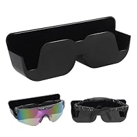 xnnmzhao Auto Brillenablage, 165 mm x 55 mm x 35 mm Brillenetui Auto Sonnenbrillen, Aufbewahrung Halterung Selbstklebend mit Filzpolsterung für Brillen im Auto Brillenetui Ablagebox