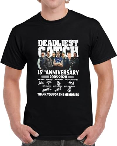 Deadliest Catch t-shirt noir édition 15 ans, le cadeau idéal pour fan de l'émission