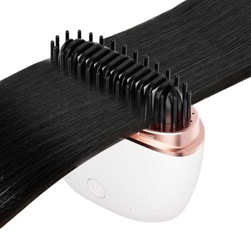 Plancha De Pelo - Cepillo Alisador De Pelo Inalámbrico Recargable Portátil, Plancha De Viaje Con Control De Temperatura De 2 Velocidades | Para Viajar Cabello Corto Largo Rizado Ondulado Estilo De Pla