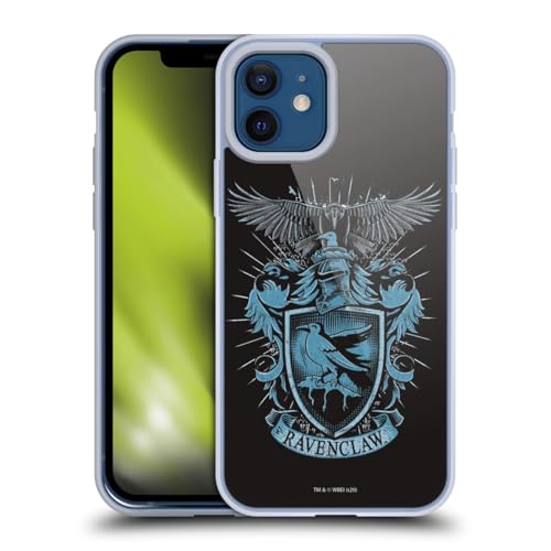 Head Case Designs Officially Licensed Harry Potter Ravenclaw Deathly Hallows XIV Gel Case [Military Grade Protection] Compatible with Apple iPhone 12 / iPhone 12 Pro and Compatible with MagSafe
