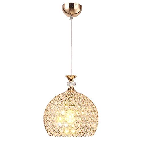 Lustre cristal pour petits espaces plafonnier moderne créatif E27 anti éblouissement