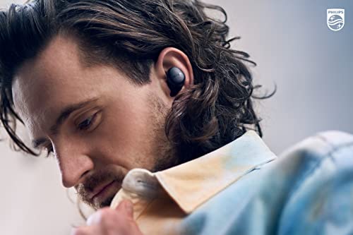 Philips T4556 True Wireless Headphones With Active Noise Canceling (Anc) And Ipx4 Water Resistance, Black #TOP6