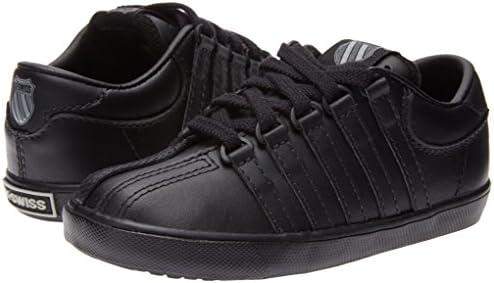 K-Swiss 201 Classic Tennis Shoe (Infant/Toddler),Black/Black,2 M US Infant | Image 6