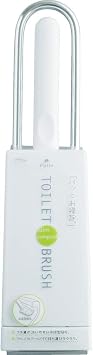 Aisen Industrial TP001 Slim Compact Toilet Brush with Case, White