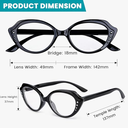 Image of 10 Pack Stylish Rectangular Reading Glasses Rhinestone Spring Hinges Readers With Pattern Design for Women Mix Color