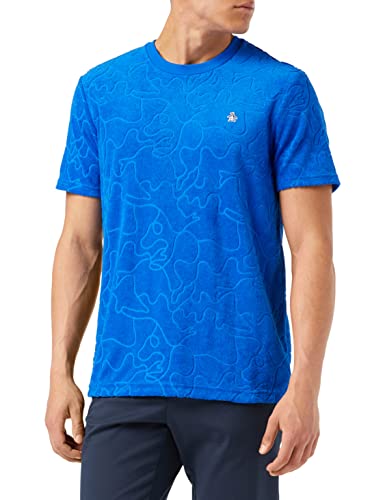 ORIGINAL PENGUIN KNT Fash Tee Pete Jacq T-Shirt, Bleu Lapis, XL Homme Cover