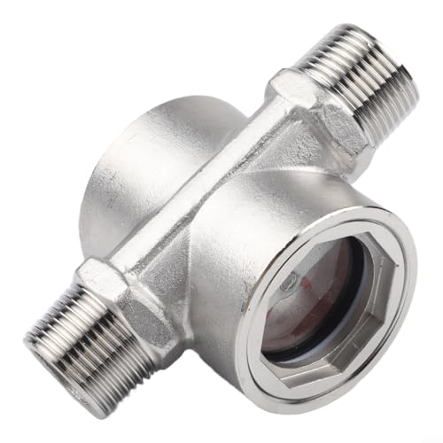 Indicateur de débit d'eau en acier inoxydable 304 robuste DN20 1,6 MPa