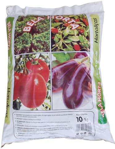 Bela Horta - Pedra Grande 10Kg Terra Com Composto Orgânicos propr...