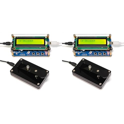 Décodeur de code Morse CW de précision avec écran LCD numérique et boîtier de protection