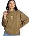 Volcom Women's Stone Art Up Hoodie Fleece Pullover, Olive