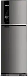 Geladeira Brastemp Frost Free Duplex 375 litros cor Inox com Espaço Adapt - BRM45JK 110V