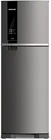 Geladeira Brastemp Frost Free Duplex 375 litros cor Inox com Espaço Adapt - BRM45JK 110V
