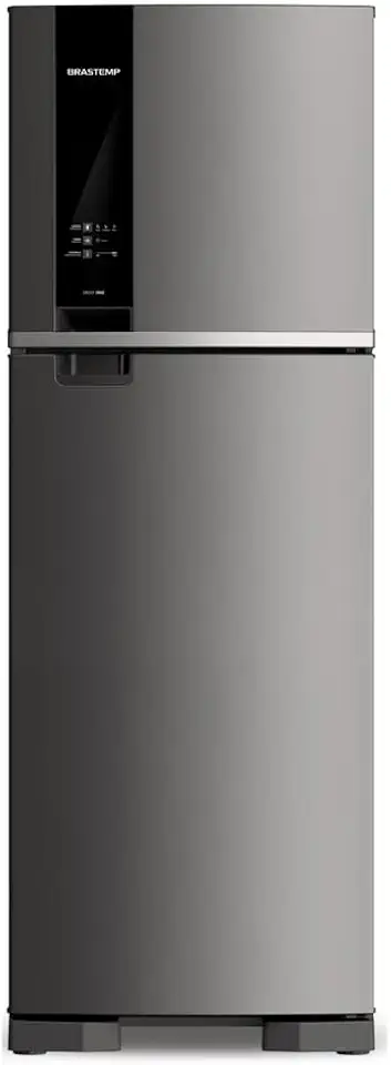 Geladeira Brastemp Frost Free Duplex 375 litros cor Inox com Espaço Adapt - BRM45JK 110V