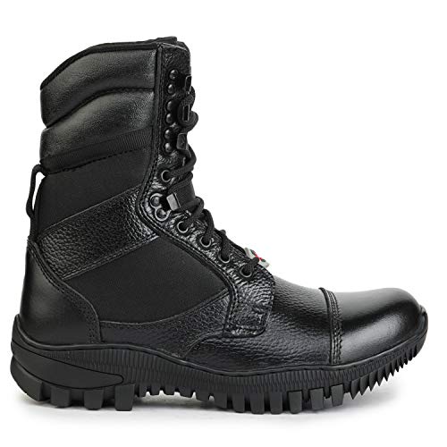 Image of Liberty Freedom SOLDIER-01 Leather Military Army Long Boot Shoes for Men (6, Black)
