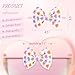 YanJie Hairband - Handmade Hair Bows for Baby Girls Newborn Infant Toddlers Kids (4.5bow Va 4pcs, Valentine's Day, Nylon, Polyester, One Size fits all, 4 Count Pack)