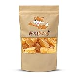 Ingwerstücke leicht kandiert scharf 1kg - Ingwer Stücke leicht gezuckert aromatisch scharf – vegan naturbelassen ungeschwefelt getrocknet - 100% Natur Ingwerwürfel - NussFuchs (1kg Beutel)