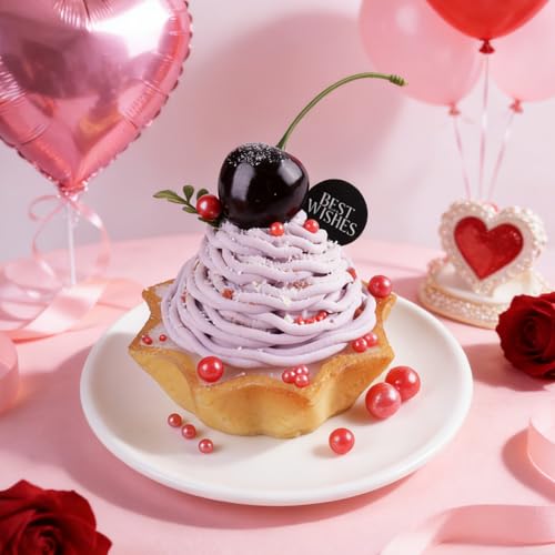 Image of Red Pearl Sprinkles for Cake Decorating, 4 Sizes Sugar 130g /4.6oz, Cupcake, Ice Cream, Donuts, Macaron Toppings Supplies (2mm, 4mm, 7mm, 1cm)