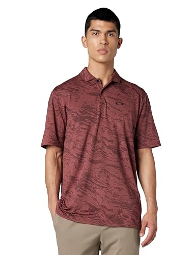 Polo Oakley pour Homme respirant et fluide motif Grenache Duality Swirl idéal pour l'été
