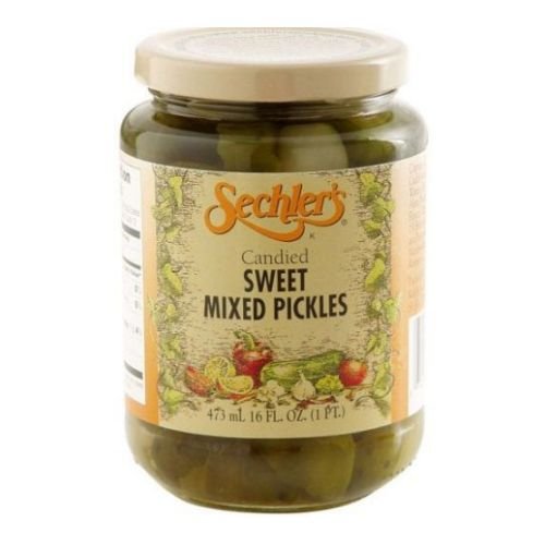 Sechler's Pickles Candied Sweet Mix, 16 oz (Pack of 12