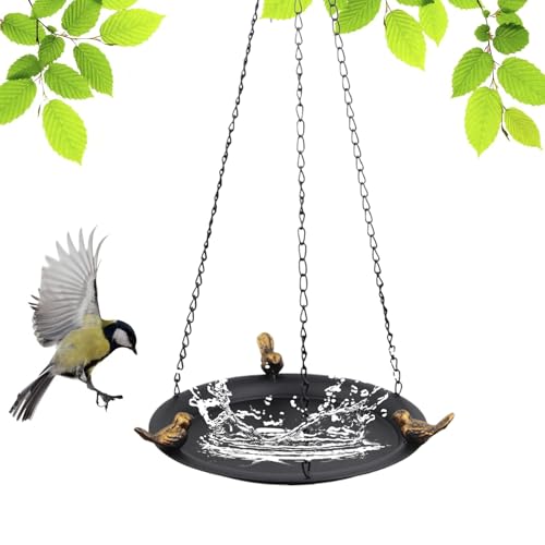 Bain d'oiseaux en métal résistant aux intempéries et objet déco - 2