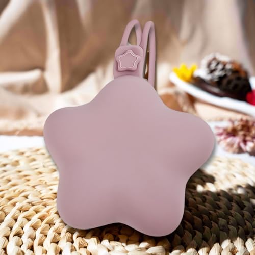 Schnullerbox für Unterwegs, Tragbare Silikon Schnullerbox Schnuller Aufbewahrung, Stern-Design, Tragbare Schnuller Box, Box Dummy für Unterwegs Baby Zubehör 0-6 Monate