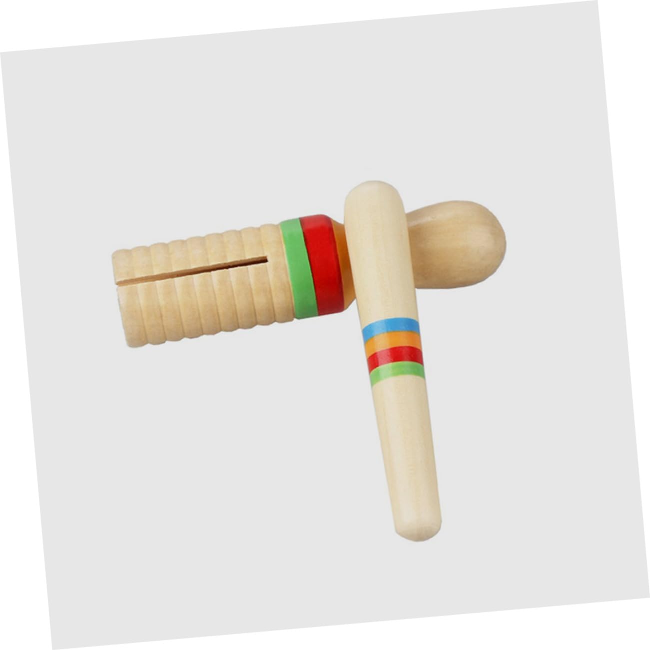 Amazon | 2個セット 楽器セット ハンドパーカッションギロ楽器 魚型  