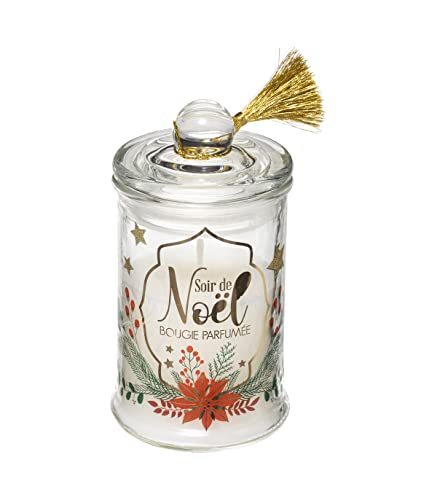 Feeric Christmas - Bougie Parfumée dans Pot en Verre avec Pompon D 6 cm Cover