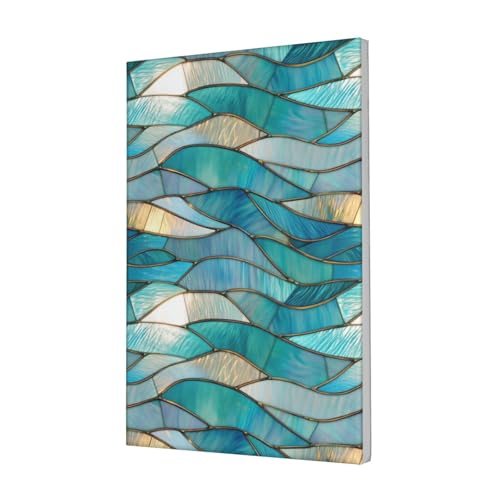 Lienzo decorativo de ondas del océano Woshuwo, ideal para dormitorio enmarcado