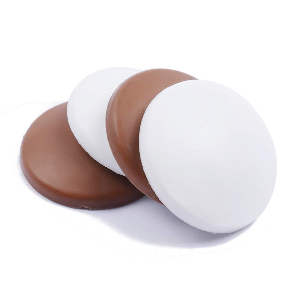 Protectores de pared autoadhesivos: juego de 4 topes de silicona redondos para manijas de puertas