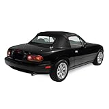 Sierra Auto Tops Convertible Top Replacement for Mazda Miata MX5 1990-2005, Stayfast Canvas, Black