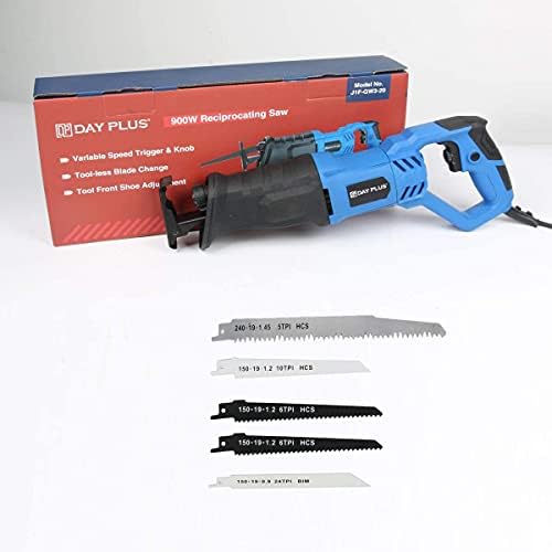 Bild 6 - Säbelsäge 900W Elektrischer Säbelsäge mit Säbelsägeblatt 5 Stück, Professional Reciprosäge 2800RPM Stichsäge für Holz Metall