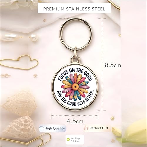 Image of MG | Protective Evil Eye /Spiritual Symbols /Om /Motivational Keychains | Double-Sided Metal Key Ring | Good Luck and devine Charm for Car, Bike, Home & Office