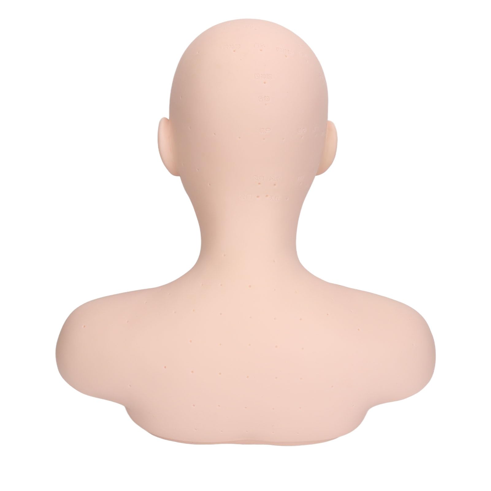 Testa di Manichino per Estetica con Spalle, Manichino Allenamento Professionale, Modello di Testa di Manichino per Simulazione in PVC per Cure di Bellezza, Massaggio Agopuntura