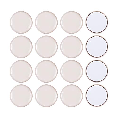 Ezrotekt 16PCS Self-Adhesive Round Carpet Furniture Sliders 2-3/4" Round Furniture Moving Pads Heavy Duty Adhesive Furniture Slider for Carpet Furniture Movers Furniture Glide Chair Slider for Carpet
