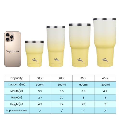 Image of Konokyo 30 oz Tumbler with Handle and Straw, Insulated Travel Mug