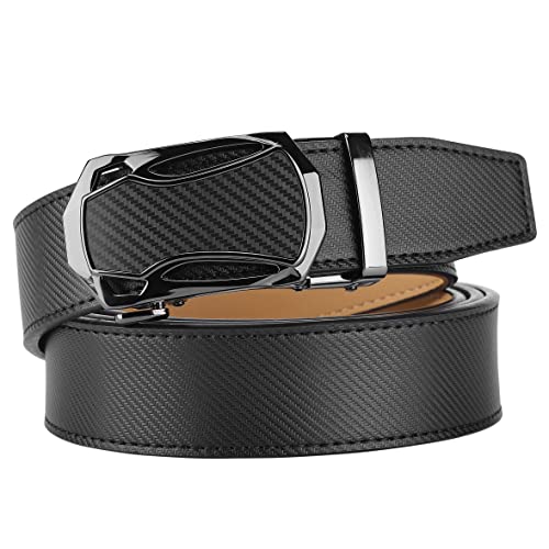Image of Lavemi Men's Real Leather Ratchet Dress Casual Belt, Cut to Exact Fit,Elegant Gift Box