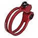 RiToEasysports Bike Seat Post Clamp, Bicycle Seatpost Clamp Aluminum Alloy Hollow Design for Mountain Road Bike 27.2mm 28.6mm Seat Tube (Red)